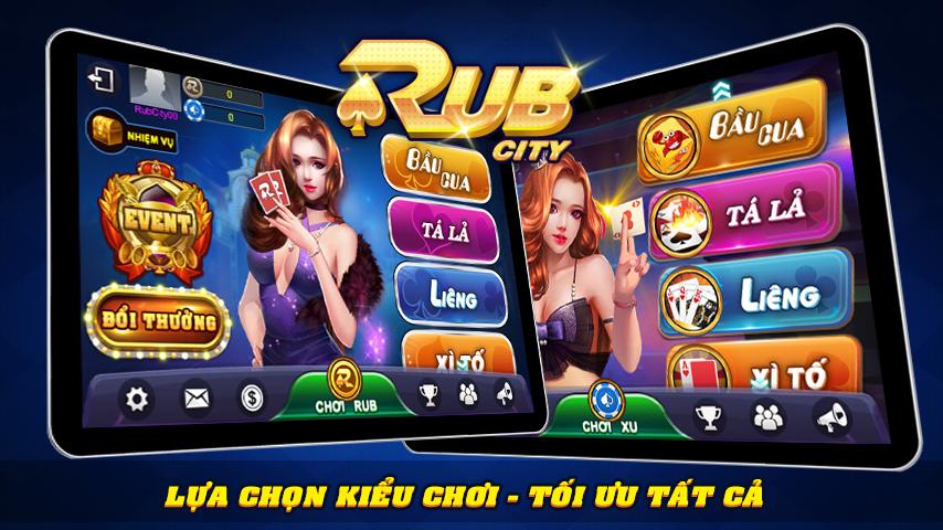 Cổng game bài đổi thưởng Rubycity hot nhất cho tất cả người chơi cùng trải nghiệm