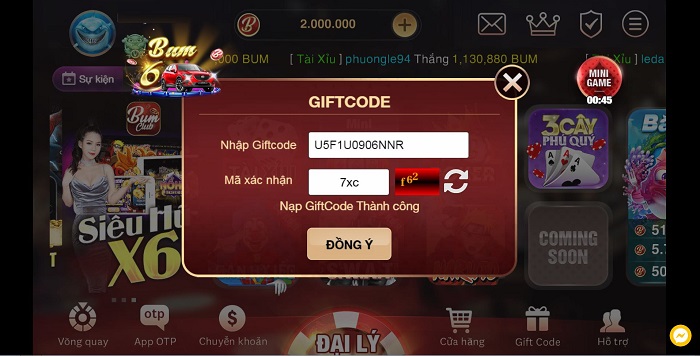 Bum club nơi mang đến game bài đổi thưởng quốc tế 5*