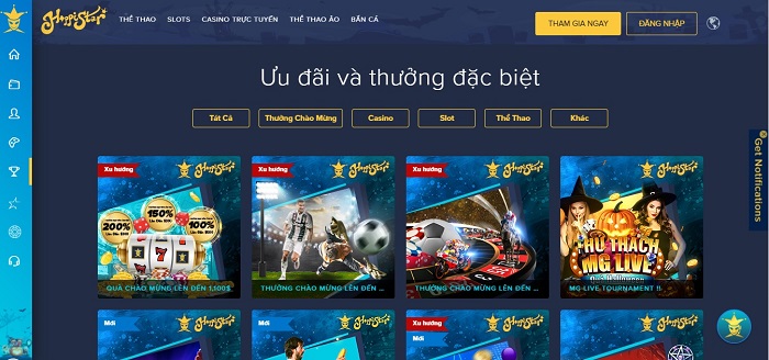 HappiStar đam mê cá cược thể thao rút ngay tiền tươi