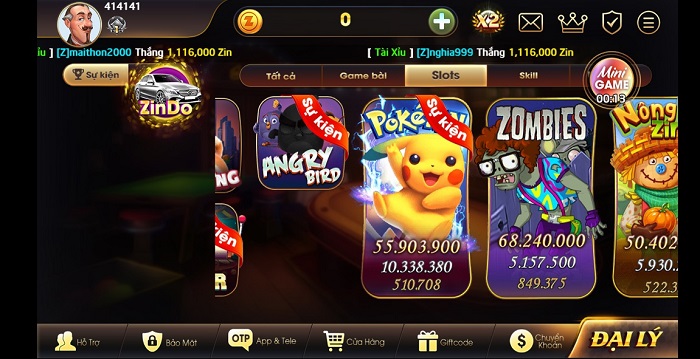 Game bài đổi thưởng zindo club giải trí nhận ngay tiền mặt