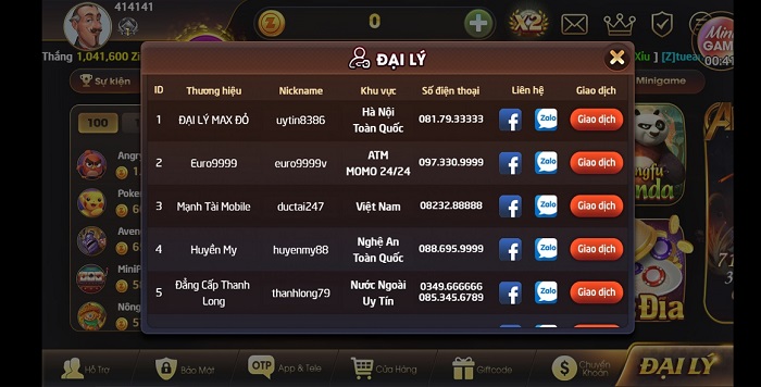 Game bài đổi thưởng zindo club giải trí nhận ngay tiền mặt