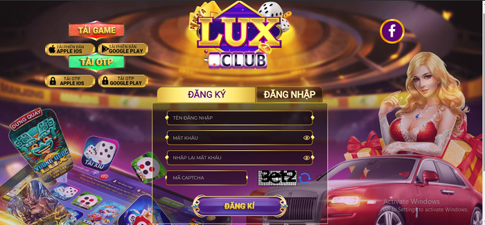 Cổng đăng ký Lux39 club