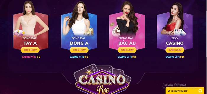 Live Casino với nhiều phong cách trên thế giới