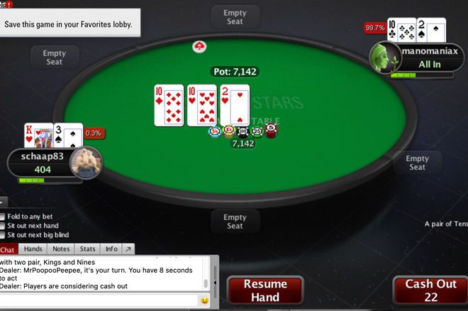 Giao diện game bài Pokerstars mới nhất