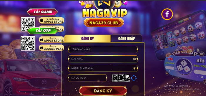 Cách đăng ký tài khoản Nagavip club – đăng ký nhận ngay giftcode