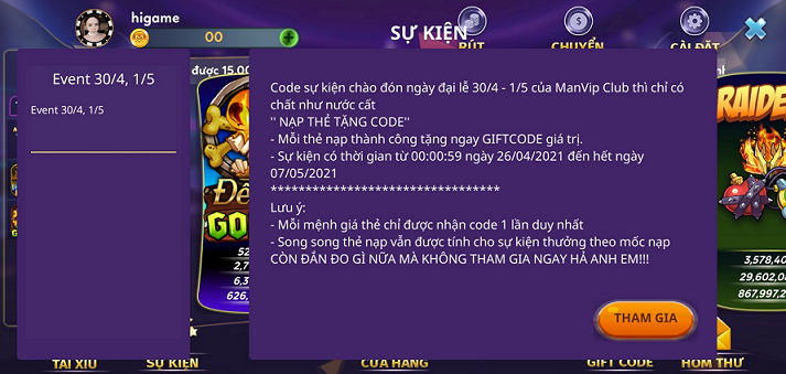 Nạp Thẻ Săn Giftcode